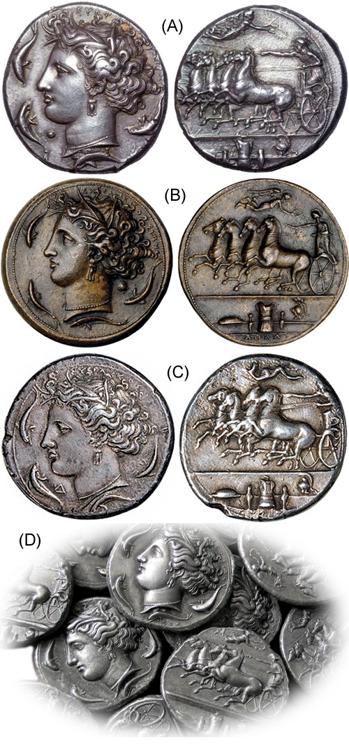 Coin Value: Ancient Greece Syracuse Sicily Drachm, Tetradrachm ...